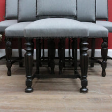 Load image into Gallery viewer, Antique Australian Ed Rosenstengel Dining Chairs - Silky Oak Set of Six Chairs. B13169
