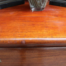 Load image into Gallery viewer, Australian Cedar Victorian Breakfront Sideboard with Oval Mirror and Cupboards. B12903
