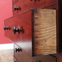 Load image into Gallery viewer, x SOLD English Mahogany Antique Chest Two Short Over Three Long with Secret Drawer. B12894
