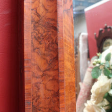 Load image into Gallery viewer, Antique English Walnut Arched Overmantel Mirror with Figured Veneer Frame. B13175
