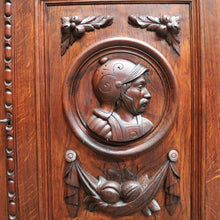 Load image into Gallery viewer, x SOLD Antique French Oak Four-Door Sideboard with Carved Panels and Bun Feet. B12727
