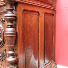 Load image into Gallery viewer, x SOLD Antique French Oak Four-Door Sideboard with Carved Panels and Bun Feet. B12727
