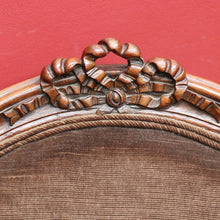 Load image into Gallery viewer, x SOLD Victorian English Walnut Gentleman’s Chair with Carved Back and Velvet Seat. B12867
