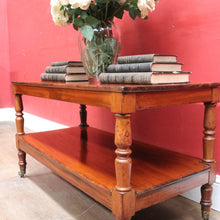 Load image into Gallery viewer, Australian Cedar Coffee Table with Turned Legs and Tiered Base. B12686
