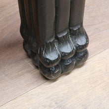 Load image into Gallery viewer, Antique Australian Ed Rosenstengel Silky Oak Dining Table with Carved Legs. B13170
