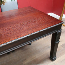 Load image into Gallery viewer, Antique Australian Ed Rosenstengel Silky Oak Dining Table with Carved Legs. B13170

