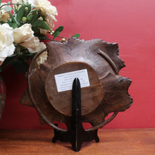 Load image into Gallery viewer, x SOLD Carved Black Forest Tray featuring a Lizard and Dragonfly on Lily Pad. B12711
