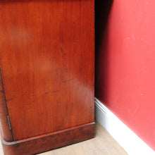 Load image into Gallery viewer, Antique English Inverted Front Mirror Back Sideboard with Three Drawers and Four Doors. B13154
