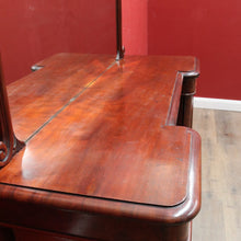 Load image into Gallery viewer, Antique English Inverted Front Mirror Back Sideboard with Three Drawers and Four Doors. B13154

