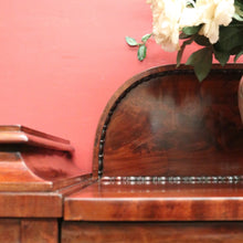 Load image into Gallery viewer, Antique English Mahogany Twin Pedestal Sideboard c1840 with Tulip Carvings. B12479
