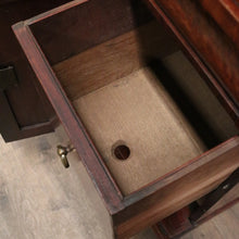 Load image into Gallery viewer, Antique English Mahogany Twin Pedestal Sideboard c1840 with Tulip Carvings. B12479

