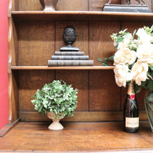 Load image into Gallery viewer, x SOLD Antique English or Welsh Buffet and Hutch with Drawers and Plate Racks. B12869
