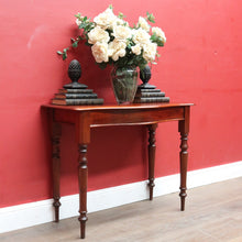 Load image into Gallery viewer, Antique Australian Cedar Hall Table or Entry or Sofa Table with Turned Legs. B13165
