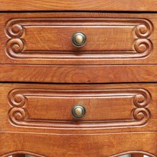 Load image into Gallery viewer, x SOLD Vintage French Oak Lingerie Chest of 5 Drawers Bedside or Hall Cabinet B12793
