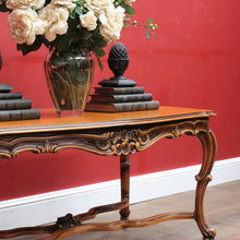 Load image into Gallery viewer, x SOLD Vintage French Cherry Wood Cross Stretcher Base Coffee Table B12757
