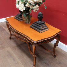 Load image into Gallery viewer, x SOLD Vintage French Cherry Wood Cross Stretcher Base Coffee Table B12757
