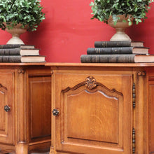 Load image into Gallery viewer, x SOLD Vintage French Oak Pair of Bedside Table Cabinet with Single Door B12756
