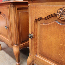 Load image into Gallery viewer, x SOLD Vintage French Oak Pair of Bedside Table Cabinet with Single Door B12756
