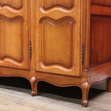 Load image into Gallery viewer, x SOLD An Antique French Oak 4 Door Bedroom Wardrobe Linen Press Armoire Cabinet B12802
