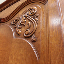 Load image into Gallery viewer, x SOLD An Antique French Oak 4 Door Bedroom Wardrobe Linen Press Armoire Cabinet B12802
