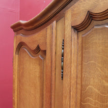 Load image into Gallery viewer, x SOLD An Antique French Oak 4 Door Bedroom Wardrobe Linen Press Armoire Cabinet B12802
