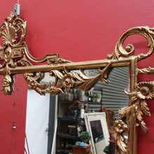 Load image into Gallery viewer, Italian Florentine Gilt Wall Mirror in Brass – Vintage Wall Decor B12864
