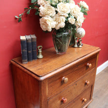 Load image into Gallery viewer, x SOLD Antique Australian Cedar small 3 Three Drawer Chest of bedroom Drawers B12912
