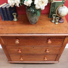 Load image into Gallery viewer, x SOLD Antique Australian Cedar small 3 Three Drawer Chest of bedroom Drawers B12912
