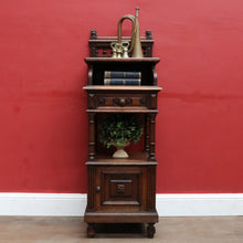 Load image into Gallery viewer, x SOLD Antique French Oak single door 1 Tier Bedside Cabinet or Hall Cabinet, Table B12730
