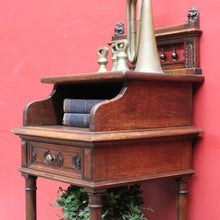 Load image into Gallery viewer, x SOLD Antique French Oak single door 1 Tier Bedside Cabinet or Hall Cabinet, Table B12730
