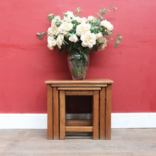 Load image into Gallery viewer, x SOLD Vintage French Oak Nesting Set of Lamp Tables or Side Tables B12860
