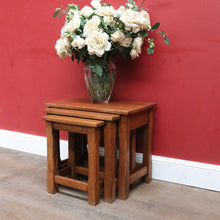 Load image into Gallery viewer, x SOLD Vintage French Oak Nesting Set of Lamp Tables or Side Tables B12860
