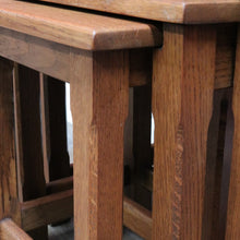 Load image into Gallery viewer, x SOLD Vintage French Oak Nesting Set of Lamp Tables or Side Tables B12860
