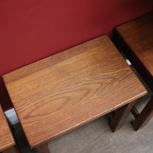 Load image into Gallery viewer, x SOLD Vintage French Oak Nesting Set of Lamp Tables or Side Tables B12860
