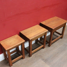 Load image into Gallery viewer, x SOLD Vintage French Oak Nesting Set of Lamp Tables or Side Tables B12860
