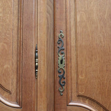 Load image into Gallery viewer, Antique French Wardrobe, French Oak 4 Door Armoire Wardrobe Linen Press Cabinet B12803
