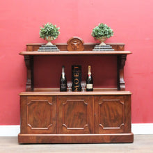 Load image into Gallery viewer, Antique English Mahogany 2 Tier Dumb Waiter Servery Sideboard Cabinet B12896
