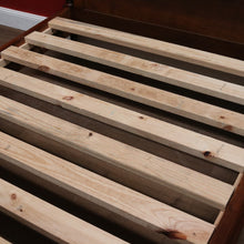 Load image into Gallery viewer, Antique French Walnut Double Bed with Carved Ribbon, Floral &amp; Cartouche Detail. B12193
