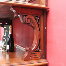 Load image into Gallery viewer, Antique English Mahogany 2 Tier Dumb Waiter Servery Sideboard Cabinet B12896
