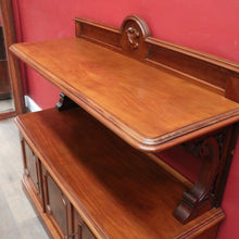 Load image into Gallery viewer, Antique English Mahogany 2 Tier Dumb Waiter Servery Sideboard Cabinet B12896
