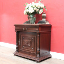 Load image into Gallery viewer, x SOLD Antique French Oak Carved Single Door Hall Cabinet with Drawer B12704

