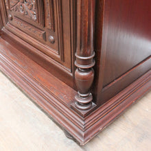 Load image into Gallery viewer, x SOLD Antique French Oak Carved Single Door Hall Cabinet with Drawer B12704
