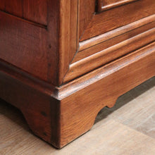 Load image into Gallery viewer, Antique French Oak Two-Door Glazed Cabinet with Key and Adjustable Shelves. B12275
