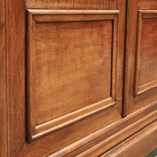 Load image into Gallery viewer, Antique French Oak Two-Door Glazed Cabinet with Key and Adjustable Shelves. B12275
