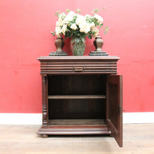 Load image into Gallery viewer, x SOLD Antique French Oak Carved Single Door Hall Cabinet with Drawer B12704
