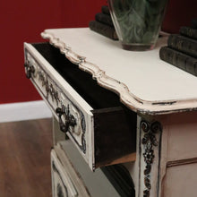 Load image into Gallery viewer, Antique French Shabby Chic Side Cabinet with Drawer &amp; Open Display Space. B12490
