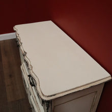 Load image into Gallery viewer, Antique French Shabby Chic Side Cabinet with Drawer &amp; Open Display Space. B12490
