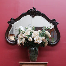 Load image into Gallery viewer, x SOLD French Oak Wall Hanging Mirror with Bevelled Glass and Carved Frame. B12761
