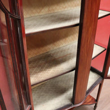 Load image into Gallery viewer, Antique English China Cabinet with Astragal Glass and Inlaid Detail. B12493
