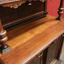 Load image into Gallery viewer, Antique French Oak Two-Height Kitchen Dresser with Glass Doors and Carved Base. B12487
